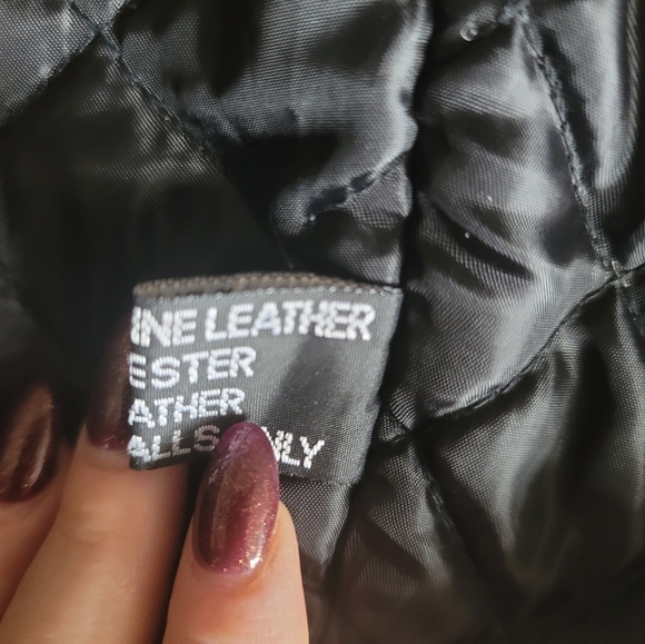 GIOVANNI OUTERWEAR Men's Vintage 8 Ball Leather Jacket, Size 4XL - Picture 12 of 13